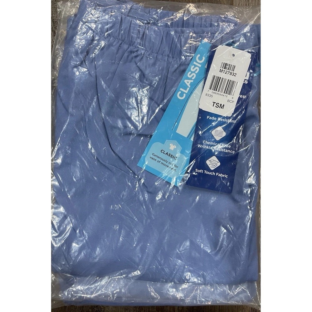 Landau Women's‎ Classic Scrub Pants Ceil Blue BCP Size Tall Small TSM NWT 8335